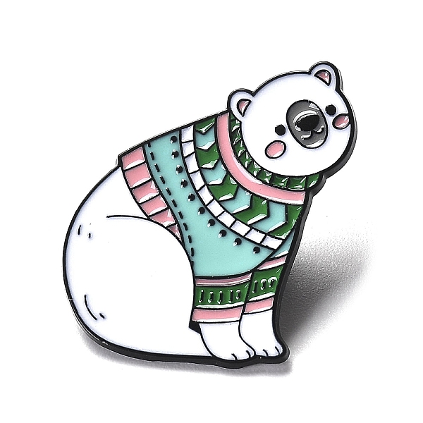 PandaHall Animal Theme Zinc Alloy Enamel Brooch, Bear, 34.5x23.5x1.5mm Alloy+Enamel Bear White
PandaHall Animal Theme Zinc Alloy Enamel Brooch, Bear, 34.5x23.5x1.5mm Alloy+Enamel Bear White