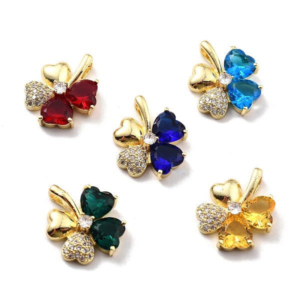 PandaHall Rack Plating Brass Micro Pave Cubic Zirconia Pendants, Long-Lasting Plated, Real 18K Gold Plated, Clover, Mixed Color..., Multicolor
PandaHall Rack Plating Brass Micro Pave Cubic Zirconia Pendants, Long-Lasting Plated, Real 18K Gold Plated, Clover, Mixed Color..., Multicolor