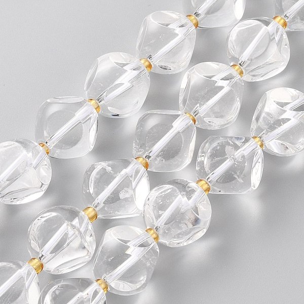 PandaHall Natural Quartz Crystal Beads Strands, Rock Crystal Beads, with Seed Beads, Six Sided Celestial Dice, Faceted, 12~12.5x12~12.5mm...
PandaHall Natural Quartz Crystal Beads Strands, Rock Crystal Beads, with Seed Beads, Six Sided Celestial Dice, Faceted, 12~12.5x12~12.5mm...
