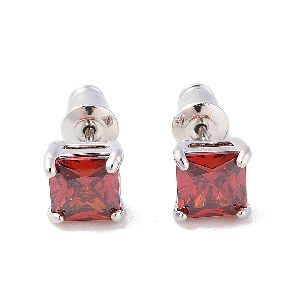 PandaHall Rack Plating Brass Micro Pave Cubic Zirconia Stud Earrings, Long-lasting Plated, Square, Platinum, Red, 6.5x6.5mm Cubic Zirconia...
PandaHall Rack Plating Brass Micro Pave Cubic Zirconia Stud Earrings, Long-lasting Plated, Square, Platinum, Red, 6.5x6.5mm Cubic Zirconia...