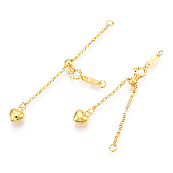 PandaHall 925 Sterling Silver Chain Extender, with S925 Stamp, with Clasps & Curb Chains, Real 18K Gold Plated, 60mm, Links: 53x1x0.5mm;...
PandaHall 925 Sterling Silver Chain Extender, with S925 Stamp, with Clasps & Curb Chains, Real 18K Gold Plated, 60mm, Links: 53x1x0.5mm;...