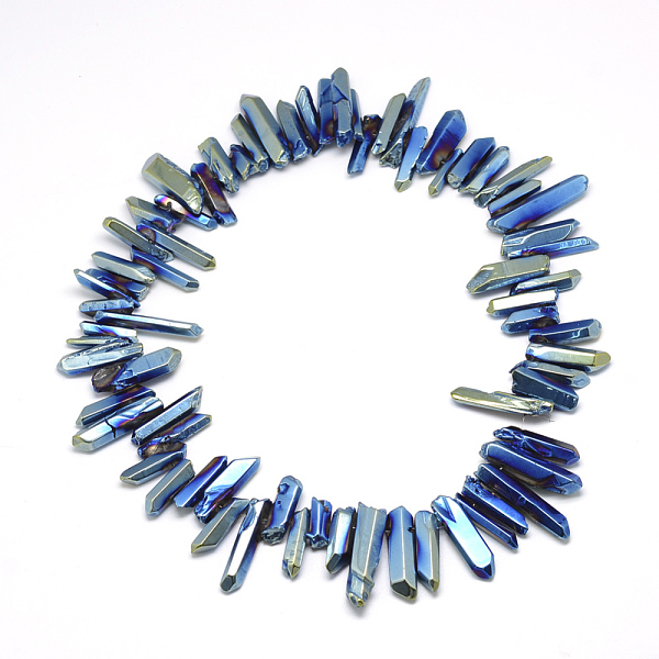 PandaHall Plated Natural Quartz Crystal Beads Strands, Nuggets, Green Plated, 10~36x4~10x4~10mm, Hole: 1mm, about 75~80pcs/strand, 15.7 inch...
PandaHall Plated Natural Quartz Crystal Beads Strands, Nuggets, Green Plated, 10~36x4~10x4~10mm, Hole: 1mm, about 75~80pcs/strand, 15.7 inch...