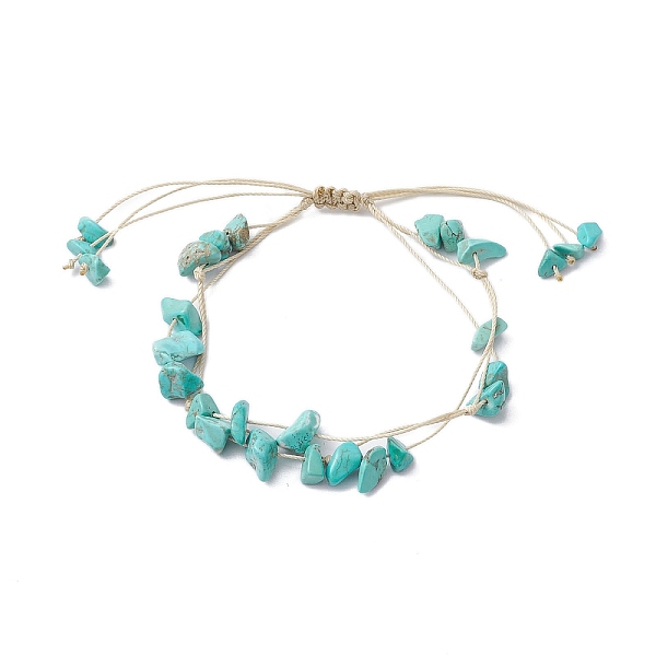 PandaHall Synthetic Turquoise Braided Bead Bracelets, Multi-strand Bracelet with Waxed Polyester Cords, Turquoise, Inner Diameter..., Green
PandaHall Synthetic Turquoise Braided Bead Bracelets, Multi-strand Bracelet with Waxed Polyester Cords, Turquoise, Inner Diameter..., Green