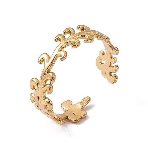 PandaHall Ion Plating(IP) 304 Stainless Steel Leafy Branch Wrap Open Cuff Ring for Women, Real 18K Gold Plated, US Size 8 3/4(18.7mm) 304...
PandaHall Ion Plating(IP) 304 Stainless Steel Leafy Branch Wrap Open Cuff Ring for Women, Real 18K Gold Plated, US Size 8 3/4(18.7mm) 304...