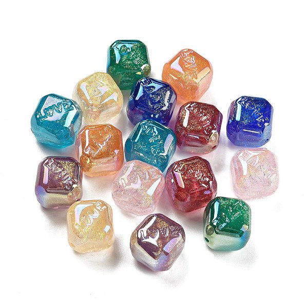 PandaHall Iridescent Plating Acrylic Beads, Cube, Mixed Color, 15x15x15.5mm, Hole: 1.8mm Acrylic Cube Multicolor
PandaHall Iridescent Plating Acrylic Beads, Cube, Mixed Color, 15x15x15.5mm, Hole: 1.8mm Acrylic Cube Multicolor