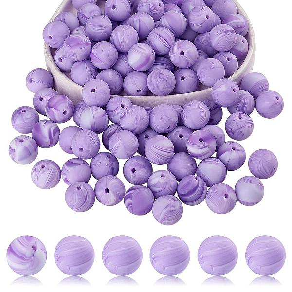 PandaHall 20Pcs Round Solid Color Silicone Beads, Chewing Beads For Teethers, DIY Nursing Necklaces Making, Lilac, 15mm, Hole: 1.8mm..., Purple
PandaHall 20Pcs Round Solid Color Silicone Beads, Chewing Beads For Teethers, DIY Nursing Necklaces Making, Lilac, 15mm, Hole: 1.8mm..., Purple