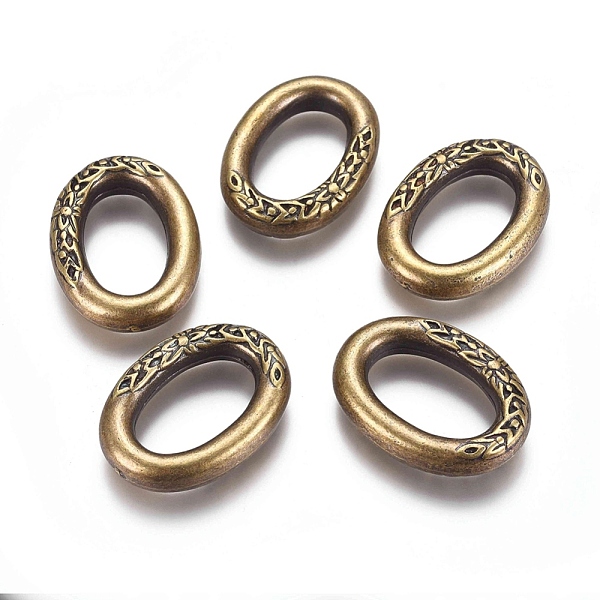 PandaHall CCB Plastic Carved Linking Rings, Oval, Antique Bronze, 29x22x5.5mm Plastic Oval
PandaHall CCB Plastic Carved Linking Rings, Oval, Antique Bronze, 29x22x5.5mm Plastic Oval