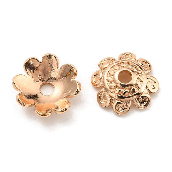 PandaHall Rack Plating Brass Bead Cap, Long-Lasting Plated, Lead Free & Cadmium Free, Flower, Multi-Petal, Real Rose Gold Plated, 11x3mm...
PandaHall Rack Plating Brass Bead Cap, Long-Lasting Plated, Lead Free & Cadmium Free, Flower, Multi-Petal, Real Rose Gold Plated, 11x3mm...