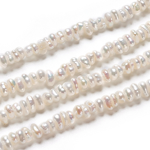 PandaHall Natural Cultured Freshwater Pearl Beads Strands, Rondelle, Antique White, 3~4.5x1.5~2mm, Hole: 0.5mm, about 66~69pcs/strand, 7.17...
PandaHall Natural Cultured Freshwater Pearl Beads Strands, Rondelle, Antique White, 3~4.5x1.5~2mm, Hole: 0.5mm, about 66~69pcs/strand, 7.17...