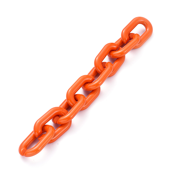 PandaHall Handmade Opaque Acrylic Cable Chain, Oval, Dark Orange, Link: 31x19.5x5mm, about 39.37 inch(1m)/strand Acrylic Orange
PandaHall Handmade Opaque Acrylic Cable Chain, Oval, Dark Orange, Link: 31x19.5x5mm, about 39.37 inch(1m)/strand Acrylic Orange