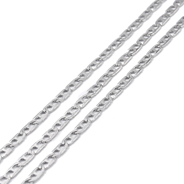 PandaHall 304 Stainless Steel Mariner Link Chains, Unwelded, with Spool, Stainless Steel Color, 6x3x0.5mm, about 32.81 Feet(10m)/Roll 304...
PandaHall 304 Stainless Steel Mariner Link Chains, Unwelded, with Spool, Stainless Steel Color, 6x3x0.5mm, about 32.81 Feet(10m)/Roll 304...