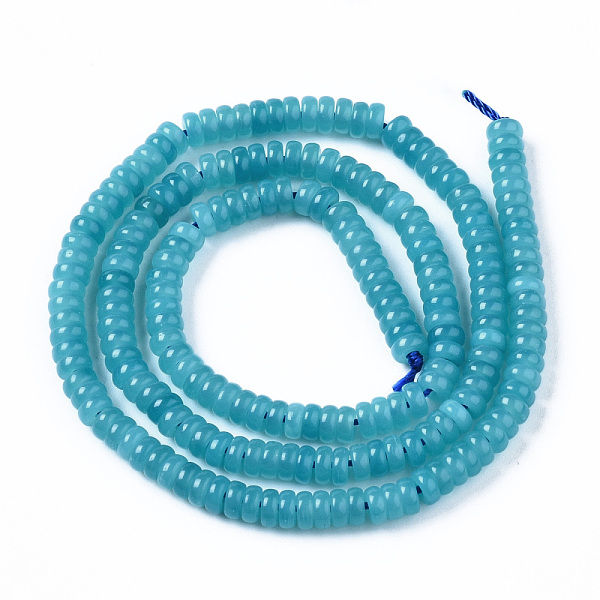 PandaHall Natural White Jade Beads Strands, Dyed, Rondelle, Sky Blue, 4~5x1.5mm, Hole: 0.8mm, about 225~227pcs/strand, 14.96~15.35 inch...
PandaHall Natural White Jade Beads Strands, Dyed, Rondelle, Sky Blue, 4~5x1.5mm, Hole: 0.8mm, about 225~227pcs/strand, 14.96~15.35 inch...