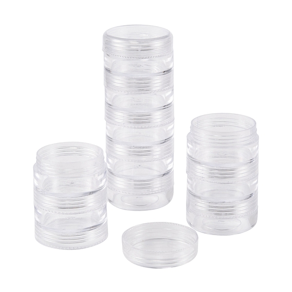 PandaHall Plastic Bead Containers, Round, 5 Vials, about 3.9cm in diameter, 10.2cm high, Capacity: 10ml(0.34 fl. oz) Plastic Round Clear
PandaHall Plastic Bead Containers, Round, 5 Vials, about 3.9cm in diameter, 10.2cm high, Capacity: 10ml(0.34 fl. oz) Plastic Round Clear