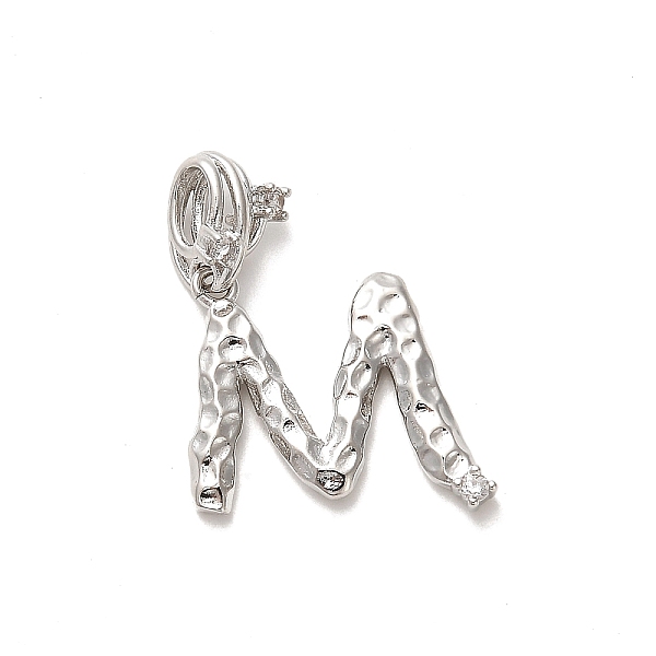 PandaHall Rack Plating Brass Micro Pave Cubic Zirconia European Dangle Charms, Large Hole Letter Pendant, Platinum, Long-Lasting Plated..., Clear
PandaHall Rack Plating Brass Micro Pave Cubic Zirconia European Dangle Charms, Large Hole Letter Pendant, Platinum, Long-Lasting Plated..., Clear