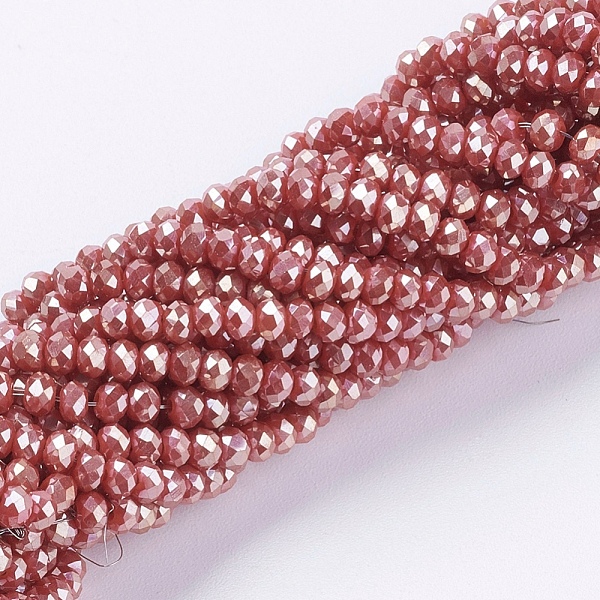 PandaHall Electroplate Glass Beads Strands, Full Rainbow Plated, Faceted, Rondelle, Red, 3x2mm, Hole: 0.8~1mm, about 185~190pcs/strand...
PandaHall Electroplate Glass Beads Strands, Full Rainbow Plated, Faceted, Rondelle, Red, 3x2mm, Hole: 0.8~1mm, about 185~190pcs/strand...