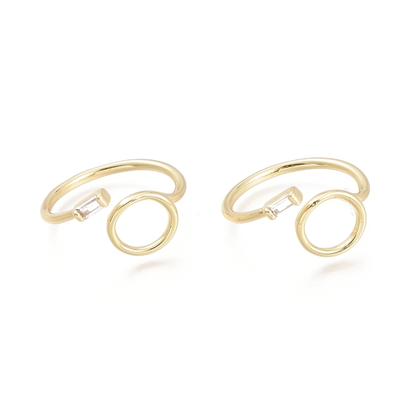 PandaHall Brass Micro Pave Clear Cubic Zirconia Cuff Rings, Open Rings, Ring with Rectangle, Real 18K Gold Plated, US Size 7 1/4(17.5mm)...
PandaHall Brass Micro Pave Clear Cubic Zirconia Cuff Rings, Open Rings, Ring with Rectangle, Real 18K Gold Plated, US Size 7 1/4(17.5mm)...