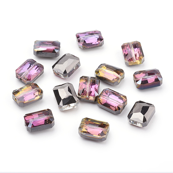 PandaHall Half Plated Faceted Rectangle Electroplate Glass Beads, Purple, 12x9x7mm, Hole: 1mm Glass Rectangle Purple
PandaHall Half Plated Faceted Rectangle Electroplate Glass Beads, Purple, 12x9x7mm, Hole: 1mm Glass Rectangle Purple