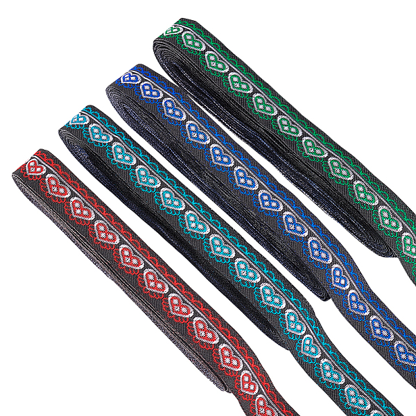 PandaHall FINGERINSPIRE 15.3 Yards 4 Colors Jacquard Ribbon Trim Ethnic Embroidery Polyester Ribbons with Flowers & Heart Pattern 3/4" Wide..., Multicolor
PandaHall FINGERINSPIRE 15.3 Yards 4 Colors Jacquard Ribbon Trim Ethnic Embroidery Polyester Ribbons with Flowers & Heart Pattern 3/4" Wide..., Multicolor
