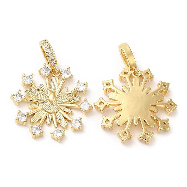 PandaHall Brass Micro Pave Cubic Zirconia Pendants, Lead Free & Cadmium Free, Snowflake, Real 18K Gold Plated, 25x26x4mm, Hole: 6X4mm..., Clear
PandaHall Brass Micro Pave Cubic Zirconia Pendants, Lead Free & Cadmium Free, Snowflake, Real 18K Gold Plated, 25x26x4mm, Hole: 6X4mm..., Clear