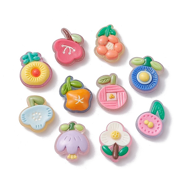PandaHall Translucent Resin Decoden Cabochons, Fruit & Flower, Mixed Color, Mixed Shapes, 17.5~19x14.5~16x5.5~7.5mm Resin Mixed Shapes..., Multicolor
PandaHall Translucent Resin Decoden Cabochons, Fruit & Flower, Mixed Color, Mixed Shapes, 17.5~19x14.5~16x5.5~7.5mm Resin Mixed Shapes..., Multicolor