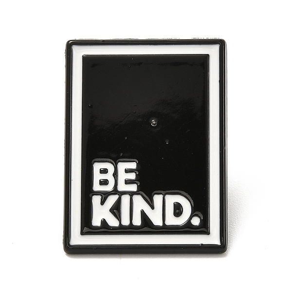 PandaHall Be Kind Enamel Pin, Rectangle Alloy Enamel Brooch for Backpacks Clothes, Electrophoresis Black, Black, 24.5x18x10.4mm Alloy+Enamel...
PandaHall Be Kind Enamel Pin, Rectangle Alloy Enamel Brooch for Backpacks Clothes, Electrophoresis Black, Black, 24.5x18x10.4mm Alloy+Enamel...