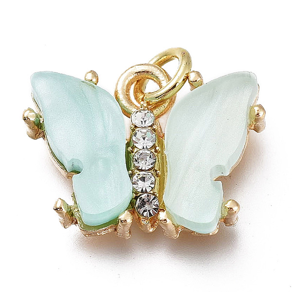 PandaHall Brass Micro Pave Clear Cubic Zirconia Pendants, with Resin and Jump Rings, Long-Lasting Plated, Butterfly Shape, Flower Pattern on..., Green
PandaHall Brass Micro Pave Clear Cubic Zirconia Pendants, with Resin and Jump Rings, Long-Lasting Plated, Butterfly Shape, Flower Pattern on..., Green