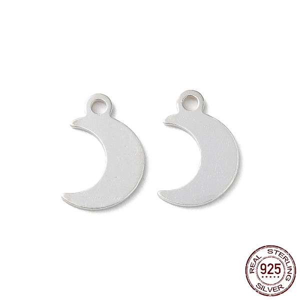 PandaHall 925 Sterling Silver Moon Chain Extender Drops, Chain Tabs, Silver, 11x7x0.5mm, Hole: 1.2mm Sterling Silver Moon
PandaHall 925 Sterling Silver Moon Chain Extender Drops, Chain Tabs, Silver, 11x7x0.5mm, Hole: 1.2mm Sterling Silver Moon