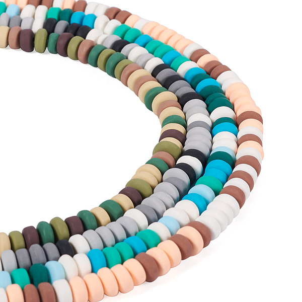PandaHall Cheriswelry 4 Strands 4 Style Handmade Polymer Clay Beads, Flat Round/Disc, Mixed Color, 6~7x3mm, Hole: 1.2mm, about 110pcs/strand..., Multicolor
PandaHall Cheriswelry 4 Strands 4 Style Handmade Polymer Clay Beads, Flat Round/Disc, Mixed Color, 6~7x3mm, Hole: 1.2mm, about 110pcs/strand..., Multicolor