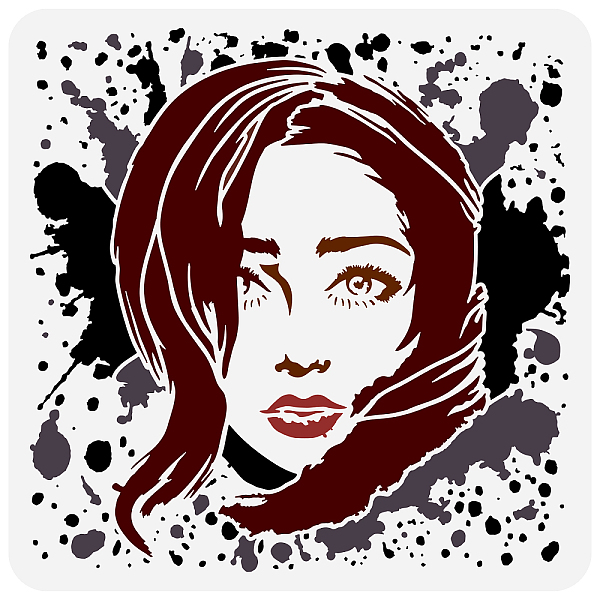 PandaHall FINGERINSPIRE Woman Face Stencil 11.8x11.8inch Women Ink Spot Face Drawing Template Beauty Girl Pattern Decoration Stencil Woman...
PandaHall FINGERINSPIRE Woman Face Stencil 11.8x11.8inch Women Ink Spot Face Drawing Template Beauty Girl Pattern Decoration Stencil Woman...