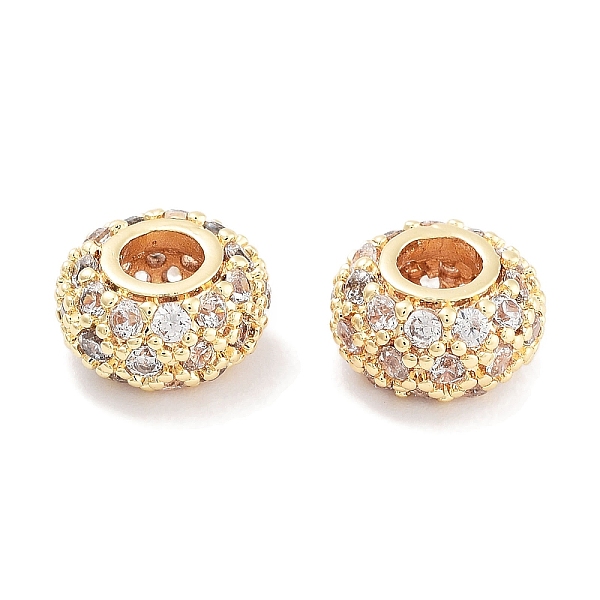 PandaHall Brass with Cubic Zirconia Bead, Flat Round, Clear, Real 18K Gold Plated, 8x4.5mm, Hole: 3.2mm Brass+Cubic Zirconia Flat Round...
PandaHall Brass with Cubic Zirconia Bead, Flat Round, Clear, Real 18K Gold Plated, 8x4.5mm, Hole: 3.2mm Brass+Cubic Zirconia Flat Round...