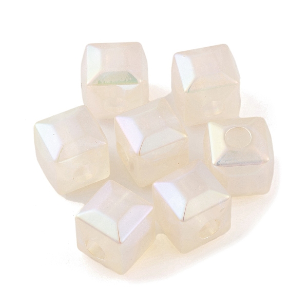 PandaHall UV Plating Rainbow Iridescent Acrylic Beads, Faceted Cube, Old Lace, 11.5x12.5x12.5mm, Hole: 4.3mm Acrylic Cube
PandaHall UV Plating Rainbow Iridescent Acrylic Beads, Faceted Cube, Old Lace, 11.5x12.5x12.5mm, Hole: 4.3mm Acrylic Cube