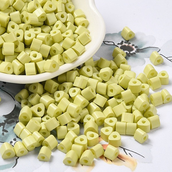 PandaHall Baking Painted Glass Bead, Ceylon, Triangle Hole, Trangle, Pale Goldenrod, 5x5x4mm, Hole: 1.3mm, 3150pcs/pound Glass Triangle
PandaHall Baking Painted Glass Bead, Ceylon, Triangle Hole, Trangle, Pale Goldenrod, 5x5x4mm, Hole: 1.3mm, 3150pcs/pound Glass Triangle