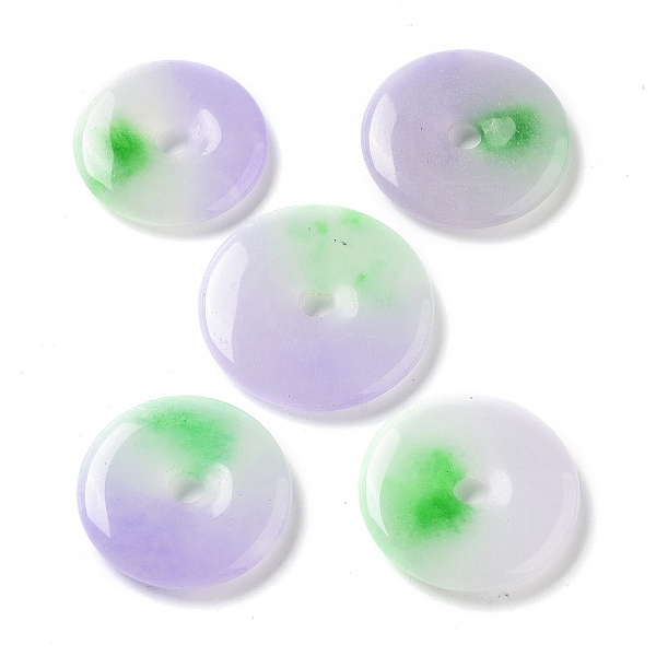 PandaHall Dyed Natural White Jade Pendants, Donut Charms, Medium Purple, 28.5~34x5mm, Hole: 5mm White Jade Donut
PandaHall Dyed Natural White Jade Pendants, Donut Charms, Medium Purple, 28.5~34x5mm, Hole: 5mm White Jade Donut