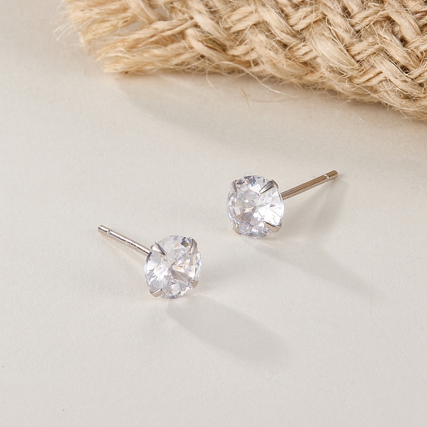 PandaHall Cubic Zirconia Diamond Stud Earrings for Women, Rhodium Plated 925 Sterling Silver Jewelry, Platinum, 3mm Cubic Zirconia
PandaHall Cubic Zirconia Diamond Stud Earrings for Women, Rhodium Plated 925 Sterling Silver Jewelry, Platinum, 3mm Cubic Zirconia