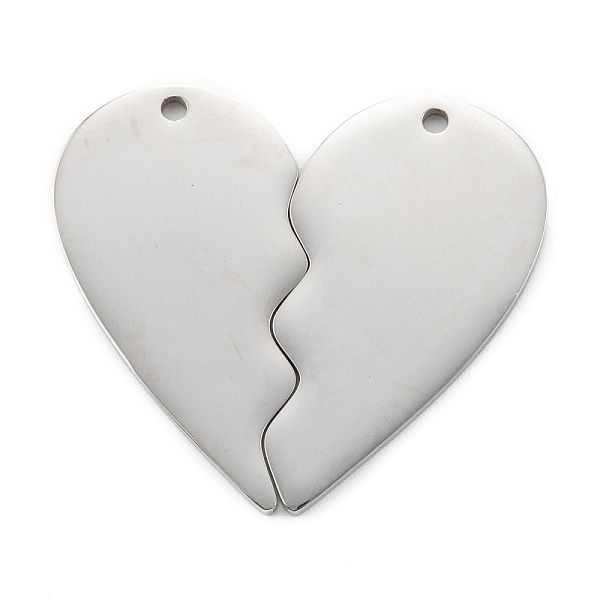 PandaHall 304 Stainless Steel Split Pendants, Double Heart , Stainless Steel Color, 31.5x33.5x1.4mm, Hole: 1.6mm 304 Stainless Steel Heart
PandaHall 304 Stainless Steel Split Pendants, Double Heart , Stainless Steel Color, 31.5x33.5x1.4mm, Hole: 1.6mm 304 Stainless Steel Heart