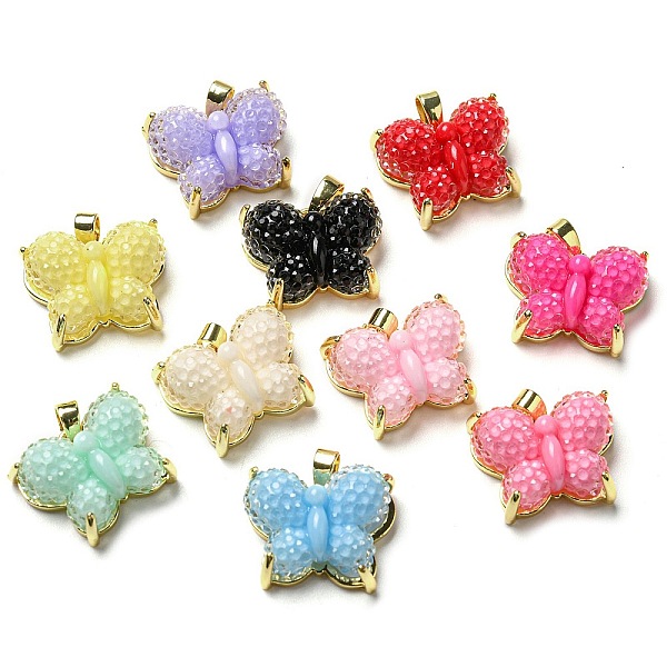 PandaHall Druzy Resin Pendants, Butterfly Charms with Rack Plating Real 18K Gold Plated Brass Findings, Long-Lasting Plated, Cadmium Free &..., Multicolor
PandaHall Druzy Resin Pendants, Butterfly Charms with Rack Plating Real 18K Gold Plated Brass Findings, Long-Lasting Plated, Cadmium Free &..., Multicolor