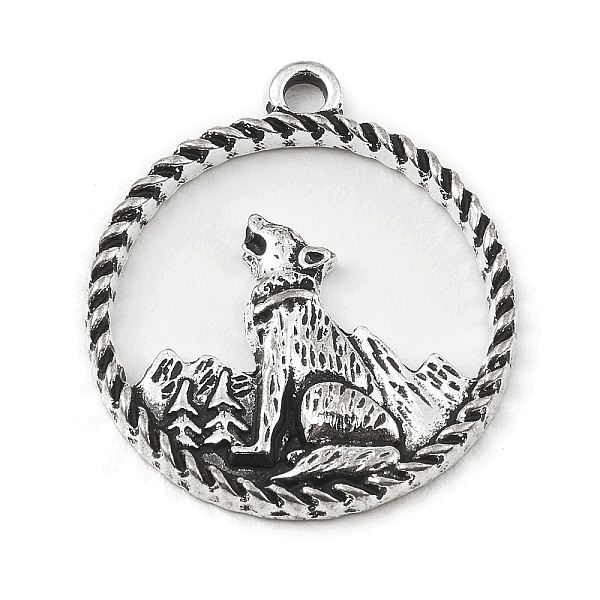PandaHall Alloy Pendants, Flat Round, Personality Accessories, Wolf, 24x21x2mm, Hole: 2mm Alloy Wolf
PandaHall Alloy Pendants, Flat Round, Personality Accessories, Wolf, 24x21x2mm, Hole: 2mm Alloy Wolf