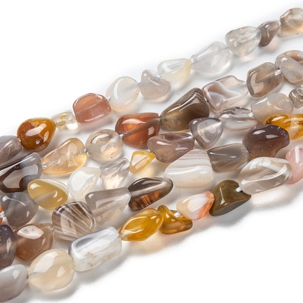 PandaHall Natural Botswana Agate Beads Strands, Nuggets, Tumbled Stone, 5~8.5x5.5~7x3.5~4mm, Hole: 0.7mm, about 64pcs/strand, 16.34''...
PandaHall Natural Botswana Agate Beads Strands, Nuggets, Tumbled Stone, 5~8.5x5.5~7x3.5~4mm, Hole: 0.7mm, about 64pcs/strand, 16.34''...