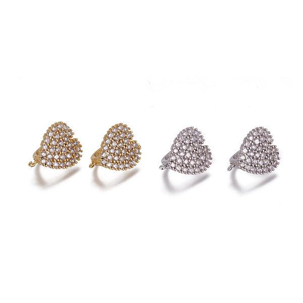 PandaHall Brass Hoop Earring Findings with Latch Back Closure, with Micro Pave Cubic Zirconia and Loop, Heart, Clear, Platinum & Golden...
PandaHall Brass Hoop Earring Findings with Latch Back Closure, with Micro Pave Cubic Zirconia and Loop, Heart, Clear, Platinum & Golden...