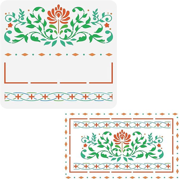 PandaHall FINGERINSPIRE Flower Border Stencils 11.8x11.8 inch Lotus Branch Stencils Template Plastic Flower Lace Stencils Furniture Inlay...
PandaHall FINGERINSPIRE Flower Border Stencils 11.8x11.8 inch Lotus Branch Stencils Template Plastic Flower Lace Stencils Furniture Inlay...