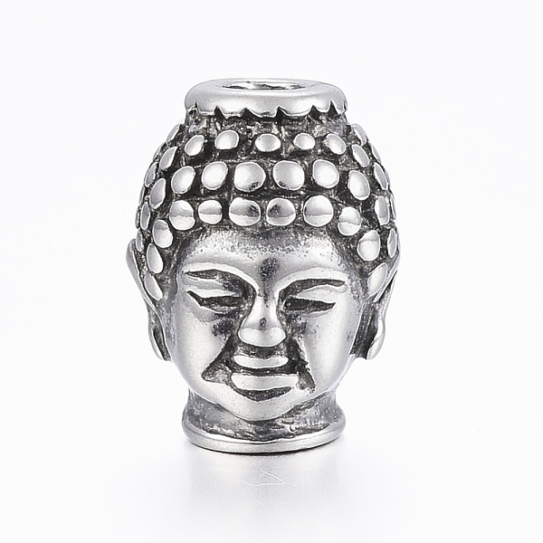 PandaHall 316 Surgical Stainless Steel Beads, Buddha, Antique Silver, 13x10x9mm, Hole: 3mm 316 Surgical Stainless Steel Human
PandaHall 316 Surgical Stainless Steel Beads, Buddha, Antique Silver, 13x10x9mm, Hole: 3mm 316 Surgical Stainless Steel Human