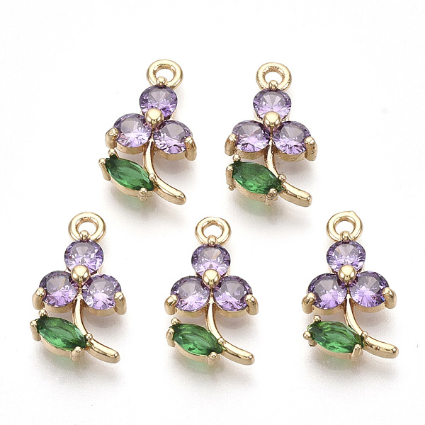 PandaHall Transparent Glass Pendants, with Golden Tone Brass Findings, Faceted, Flower, Violet, 17x10x3.5mm, Hole: 1.6mm Brass+Glass Flower..., Purple
PandaHall Transparent Glass Pendants, with Golden Tone Brass Findings, Faceted, Flower, Violet, 17x10x3.5mm, Hole: 1.6mm Brass+Glass Flower..., Purple