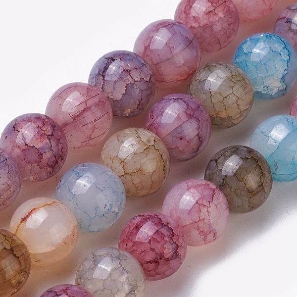 PandaHall Crackle Glass Beads Strands, Round, Mixed Color, 8~8.5mm, Hole: 1mm, about 48pcs/strand, 14.7 inch(37.5cm) Glass Round Multicolor
PandaHall Crackle Glass Beads Strands, Round, Mixed Color, 8~8.5mm, Hole: 1mm, about 48pcs/strand, 14.7 inch(37.5cm) Glass Round Multicolor