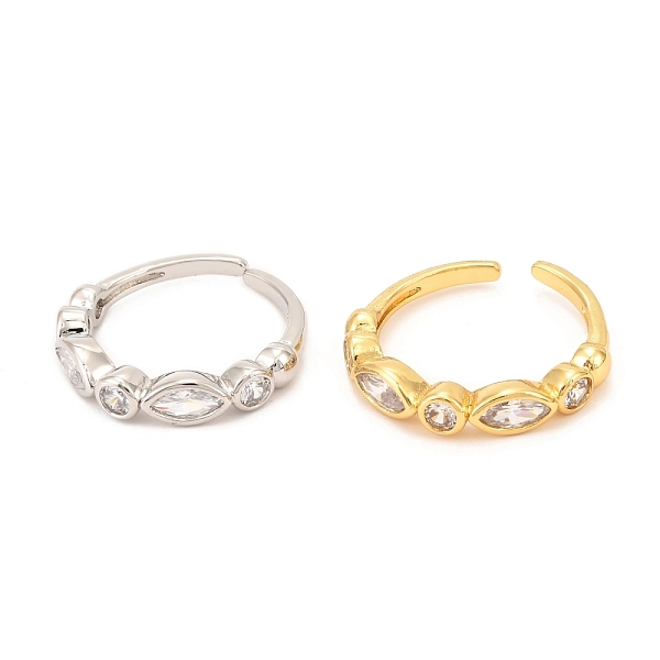 PandaHall Brass Micro Pave Cubic Zirconia Cuff Ring, Open Rings, Long-Lasting Plated, Horse Eye & Flat Round, Mixed Color, US Size 6 1/2..., Clear
PandaHall Brass Micro Pave Cubic Zirconia Cuff Ring, Open Rings, Long-Lasting Plated, Horse Eye & Flat Round, Mixed Color, US Size 6 1/2..., Clear