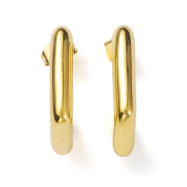 PandaHall 304 Stainless Steel Rectangle Stud Earrings, Half Hoop Earrings for Women, Real 18K Gold Plated, 19.5x16x4mm, Pin: 0.6mm 304...
PandaHall 304 Stainless Steel Rectangle Stud Earrings, Half Hoop Earrings for Women, Real 18K Gold Plated, 19.5x16x4mm, Pin: 0.6mm 304...