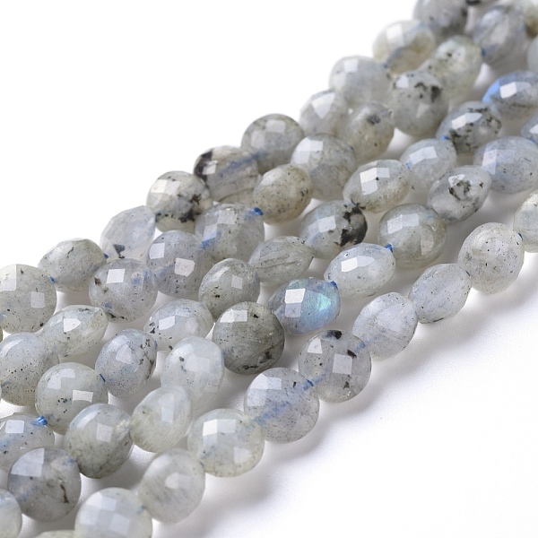 PandaHall Natural Labradorite Beads Strands, Faceted, Flat Round, 6~7x4~4.5mm, Hole: 1mm, about 61~64pcs/strand, 14.96 inch(38cm)...
PandaHall Natural Labradorite Beads Strands, Faceted, Flat Round, 6~7x4~4.5mm, Hole: 1mm, about 61~64pcs/strand, 14.96 inch(38cm)...