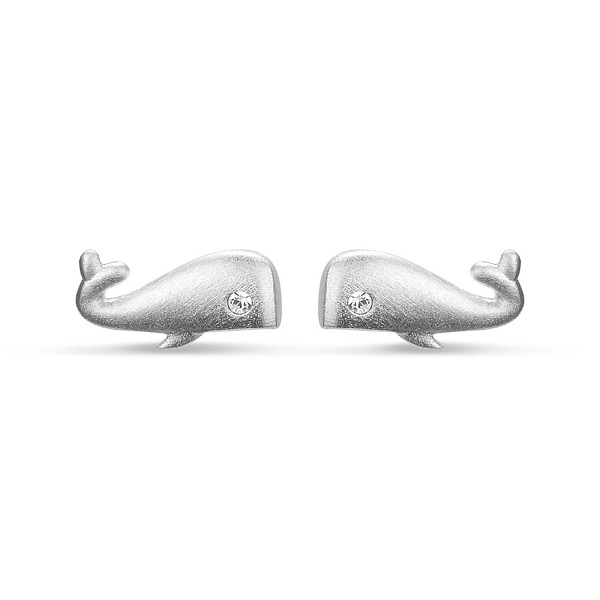 PandaHall SHEGRACE Lovely 925 Sterling Silver Ear Studs, Tiny Whale Shape with AAA Cubic Zirconia, Silver, 11x5mm, Pin: 0.7mm Sterling..., Clear
PandaHall SHEGRACE Lovely 925 Sterling Silver Ear Studs, Tiny Whale Shape with AAA Cubic Zirconia, Silver, 11x5mm, Pin: 0.7mm Sterling..., Clear