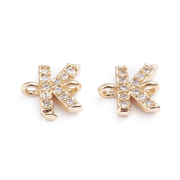 PandaHall Brass Micro Pave Cubic Zirconia Links Connectors, Long-Lasting Plated, Letter, Clear, Real 18K Gold Plated, Letter.K, 7.8x8x2.8mm...
PandaHall Brass Micro Pave Cubic Zirconia Links Connectors, Long-Lasting Plated, Letter, Clear, Real 18K Gold Plated, Letter.K, 7.8x8x2.8mm...