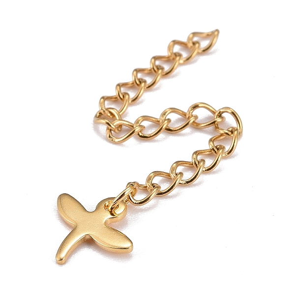PandaHall 304 Stainless Steel Chain Extender, Curb Chain, with 202 Stainless Steel Charms, Dragonfly, Golden, 60mm, Link: 3.7x3x0.5mm...
PandaHall 304 Stainless Steel Chain Extender, Curb Chain, with 202 Stainless Steel Charms, Dragonfly, Golden, 60mm, Link: 3.7x3x0.5mm...