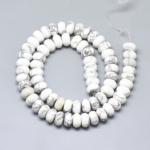 PandaHall Natural Howlite Beads Strands, Rondelle, 10x6mm, Hole: 1mm, about 67pcs/strand, 15.3 inch Howlite Rondelle
PandaHall Natural Howlite Beads Strands, Rondelle, 10x6mm, Hole: 1mm, about 67pcs/strand, 15.3 inch Howlite Rondelle